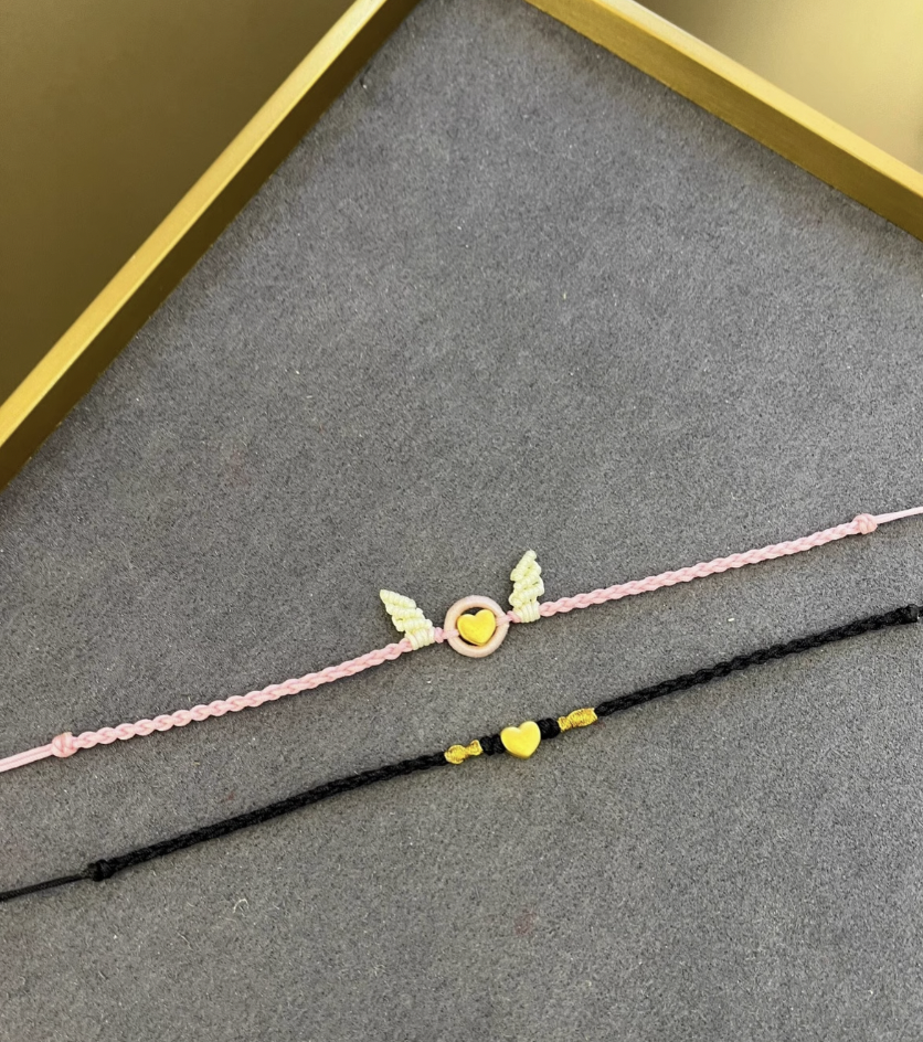 HeartCharm™ Friendship Bracelets – Gold Heart Duo