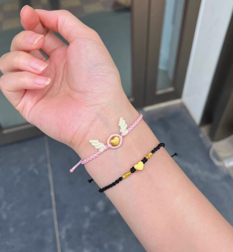 HeartCharm™ Friendship Bracelets – Gold Heart Duo