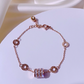 Sparkling Roman Numeral Charm Bracelet
