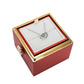 ROTATING ETERNITY ROSE BOX - W/ ENGRAVED NECKLACE
