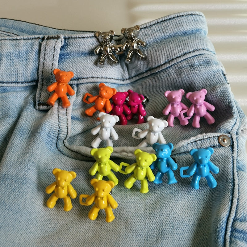 Detachable Colorful Bear Metal