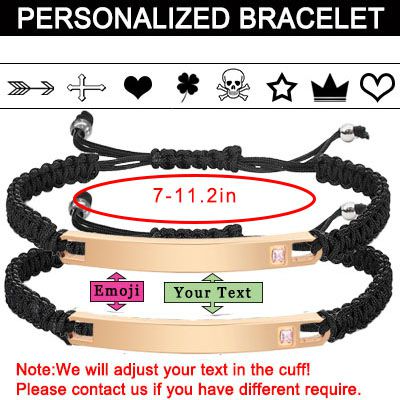 Engraved Matching Bracelets for Couples 2