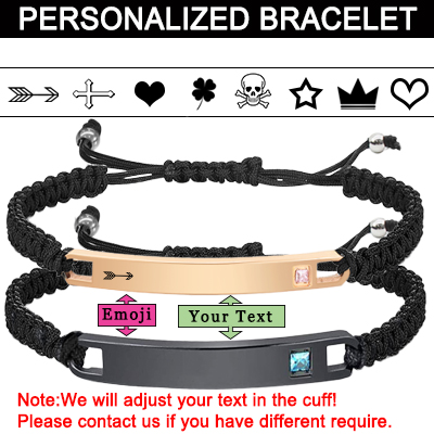 Engraved Matching Bracelets for Couples 2